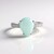 Anello in argento con Calcedonio Acqua