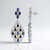 Orecchini in argento con Cianite del Nepal (Dallas Prince Designs)