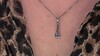 Colgante en plata con Diamante azul I2