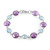 Bracciale in argento con Ametista Rose de France