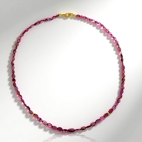 Collier en or et Tourmaline rose du Nigéria (CUSTODANA)