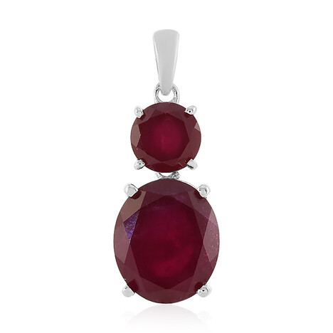 Madagaskar-Rubin-Silberanhänger