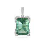 Pendentif en argent et Fluorite verte