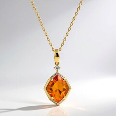 Collana in oro con Citrino
