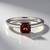Bague en argent et Zircon rose