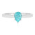 Anello in argento con Apatite Blu