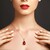 Collana in argento con Corniola (KM by Juwelo)