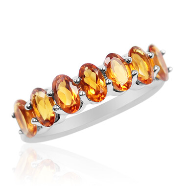 Anello in argento con Citrino Madeira