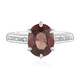 Bague en argent et Zircon rose