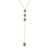 9K I2 Champagne Diamond Gold Necklace