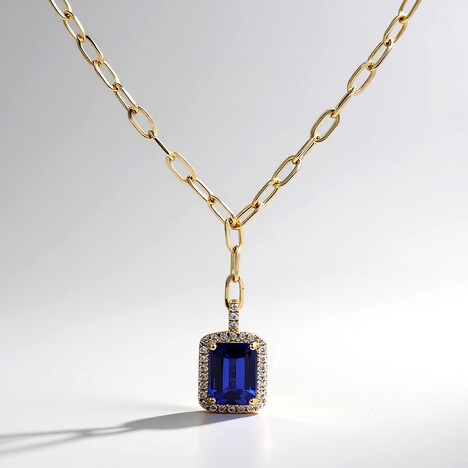 Collana in oro con Tanzanite AAA (CIRARI)