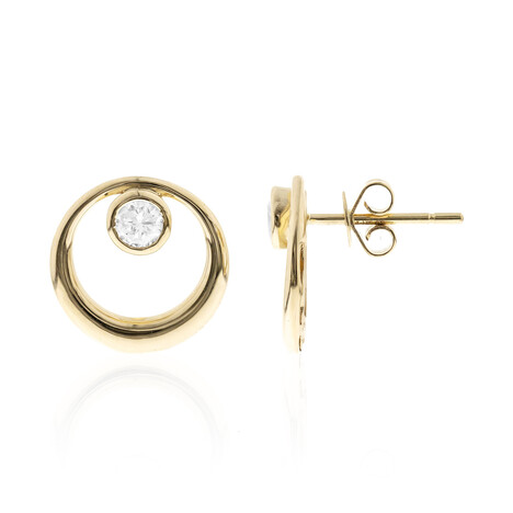 Pendientes en oro con Diamante SI1 (H) (CIRARI)