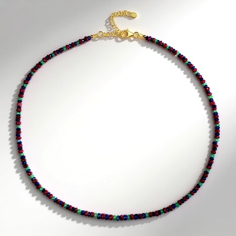 Collana in argento con Rubino del Madagascar
