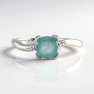 Grandidierite Silver Ring