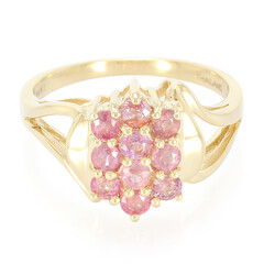 Bague en or et Saphir Padparadscha non chauffé (AMAYANI)