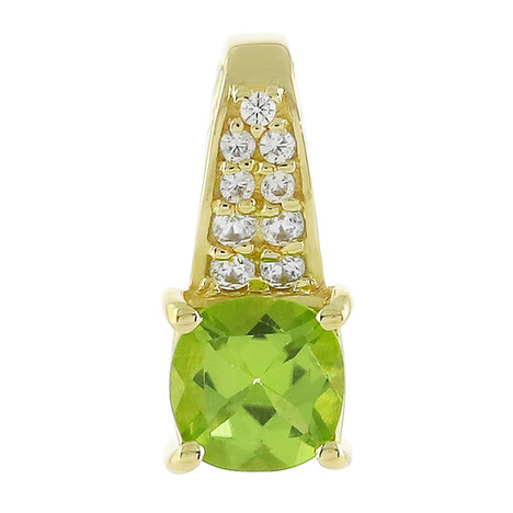 Kaschmir-Peridot-Goldanhänger