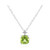 Collar en plata con Peridoto de Birmania