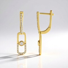 Orecchini in argento con Zircone