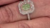 Gouden ring met een SI2 Groene Diamant (CIRARI)