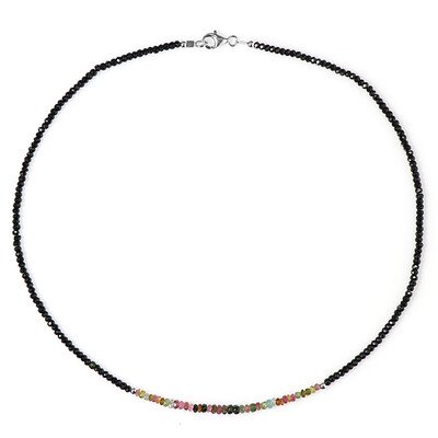 Collana in argento con Spinello Nero