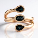 Anello in oro con Indicolite (KM by Juwelo)