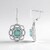 Boucles d'oreilles en argent et Grandidierite