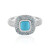 Anillo en plata con Turquesa bella durmiente (de Melo Essence)