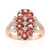 Pink Tourmaline Silver Ring