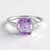 Anello in argento con Ametista Rose de France