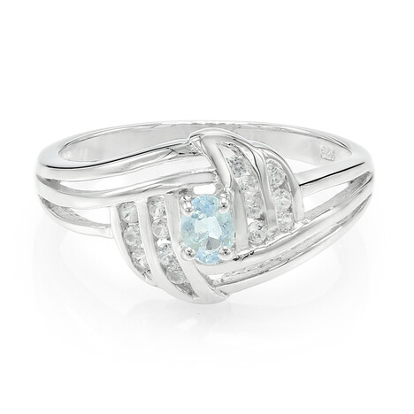 Bague en argent et Tourmaline Paraiba du Brésil