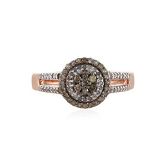 Anillo en plata con Diamante chocolate I3