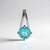 Ciondolo in argento con Apatite Blu