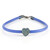 Bracciale in argento con Diamante Blu