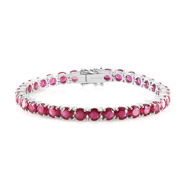 Madagaskar-Rubin-Silberarmband