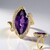 Anello in argento con Ametista del Marocco