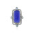 Anello in argento con Calcedonio Blu