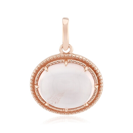 Zilveren hanger met een rozen kwarts