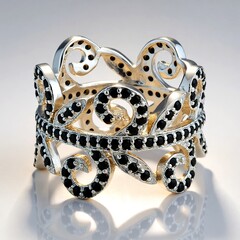 Anello in argento con Spinello Nero