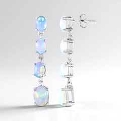 Orecchini in argento con Opale di Welo