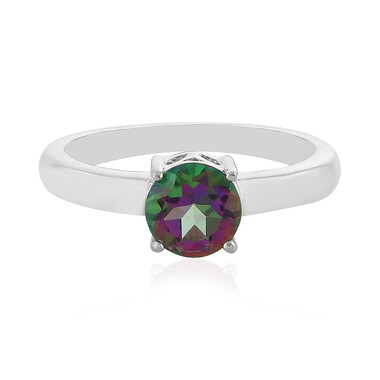 Anello in argento con Topazio Mistico