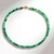 Collana in argento con Agata verde a pizzo