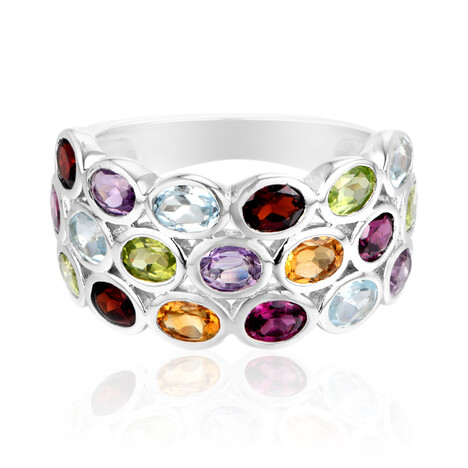 Bague en argent et Topaze bleu ciel