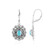 Pendientes en plata con Turquesa bella durmiente (Desert Chic)
