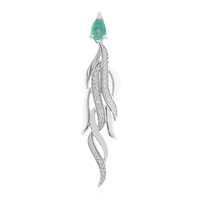 Ciondolo in argento con Smeraldo Colombiano (SAELOCANA)