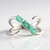 Anello in argento con Smeraldo Colombiano