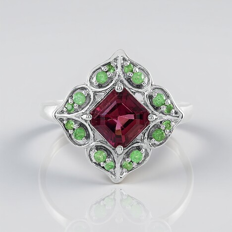 Anello in argento con Tormalina Rosa Nigeriana
