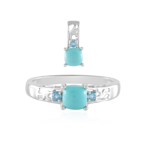 Sleeping Beauty-Türkis-Silberset (Faszination Türkis)