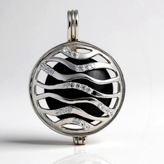 Ciondolo in argento con Onice Nero