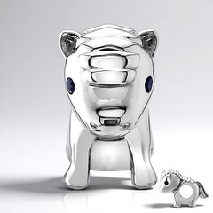 Charm in argento con Zaffiro Blu (Annette)
