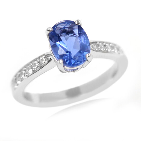 Anello in argento con Fluorite Cangiante